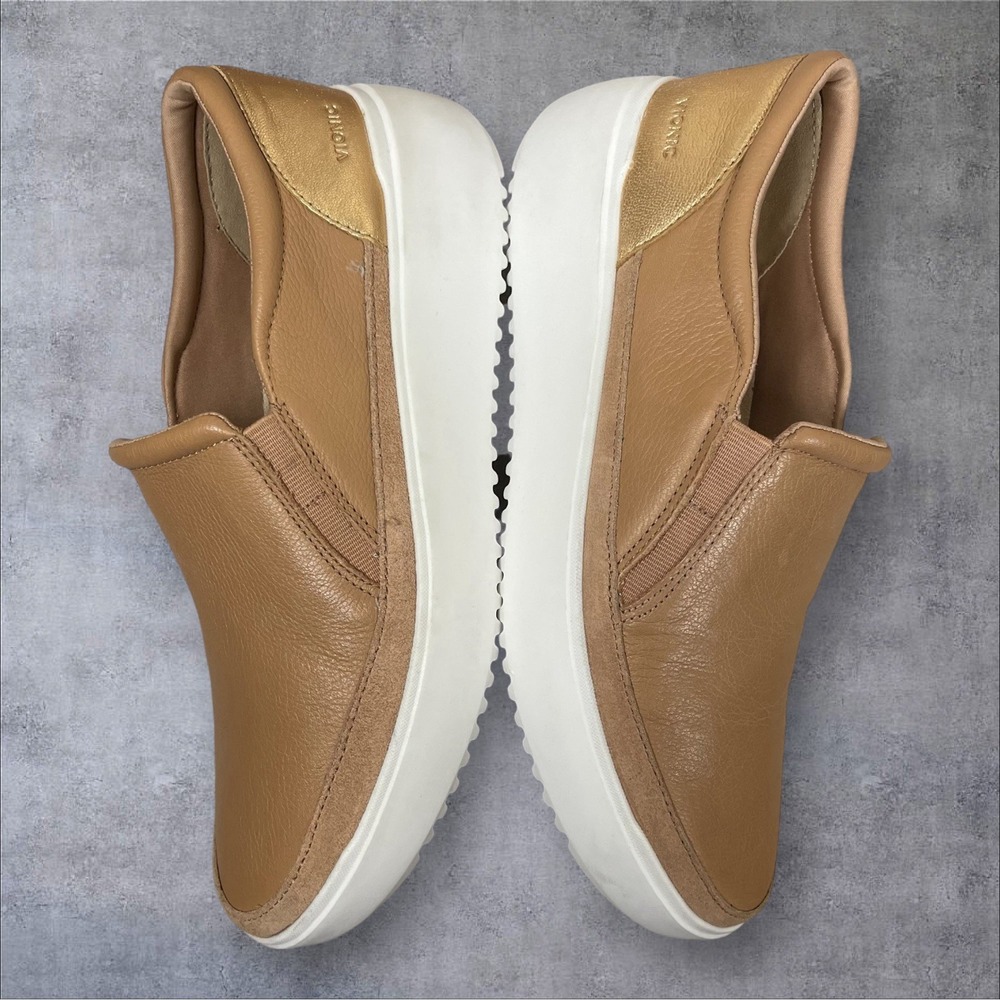 Vionic Kearny Leather Platform Sneaker Loafers Womens 9 Slip On Shoes Comfort - Picture 5 of 10